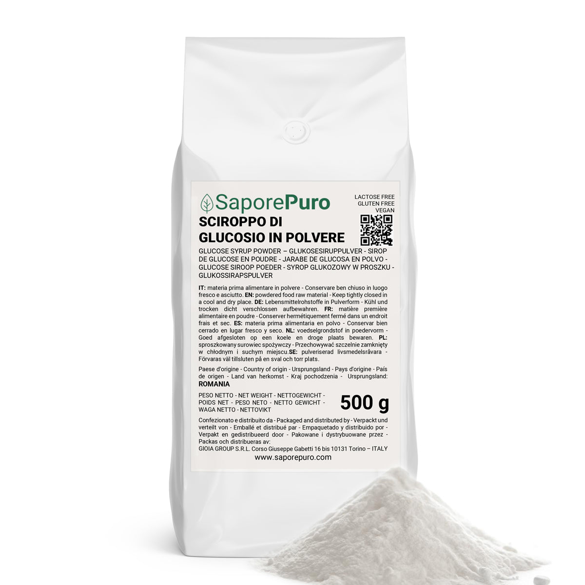 Sciroppo di glucosio in polvere 21DE - 500 gr