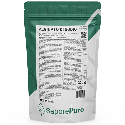 Alginate de sodium (E401) - 200gr - SaporePuro