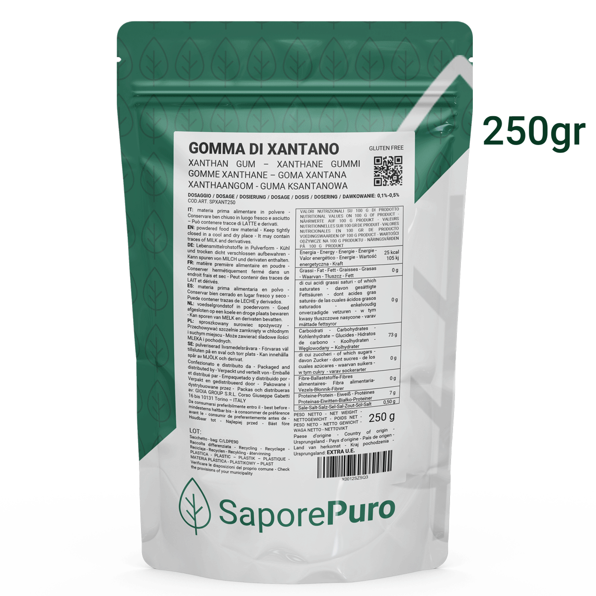 Gomme xanthane (E415) - 250gr - SaporePuro